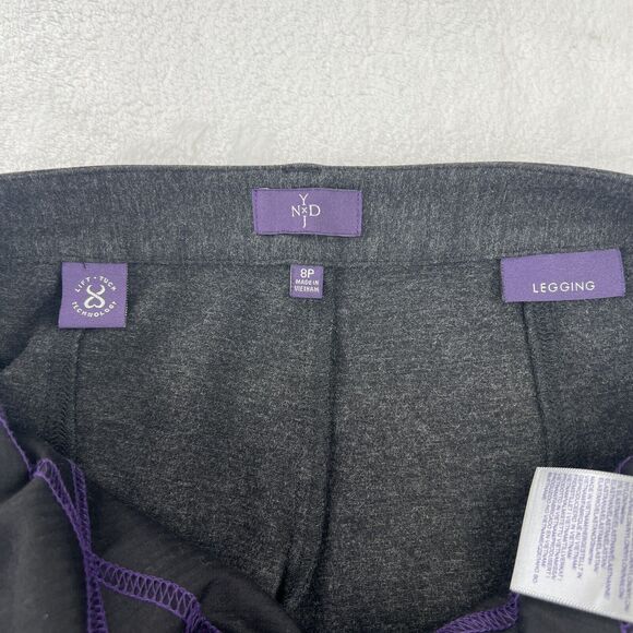 NYDJ Not Your Daughters Crop Pants Womens 8 Gray Straight Leg Slimming Trousers - Picture 6 of 16